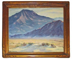 Jean Mannheim Plein Aire Painting, California Mountains