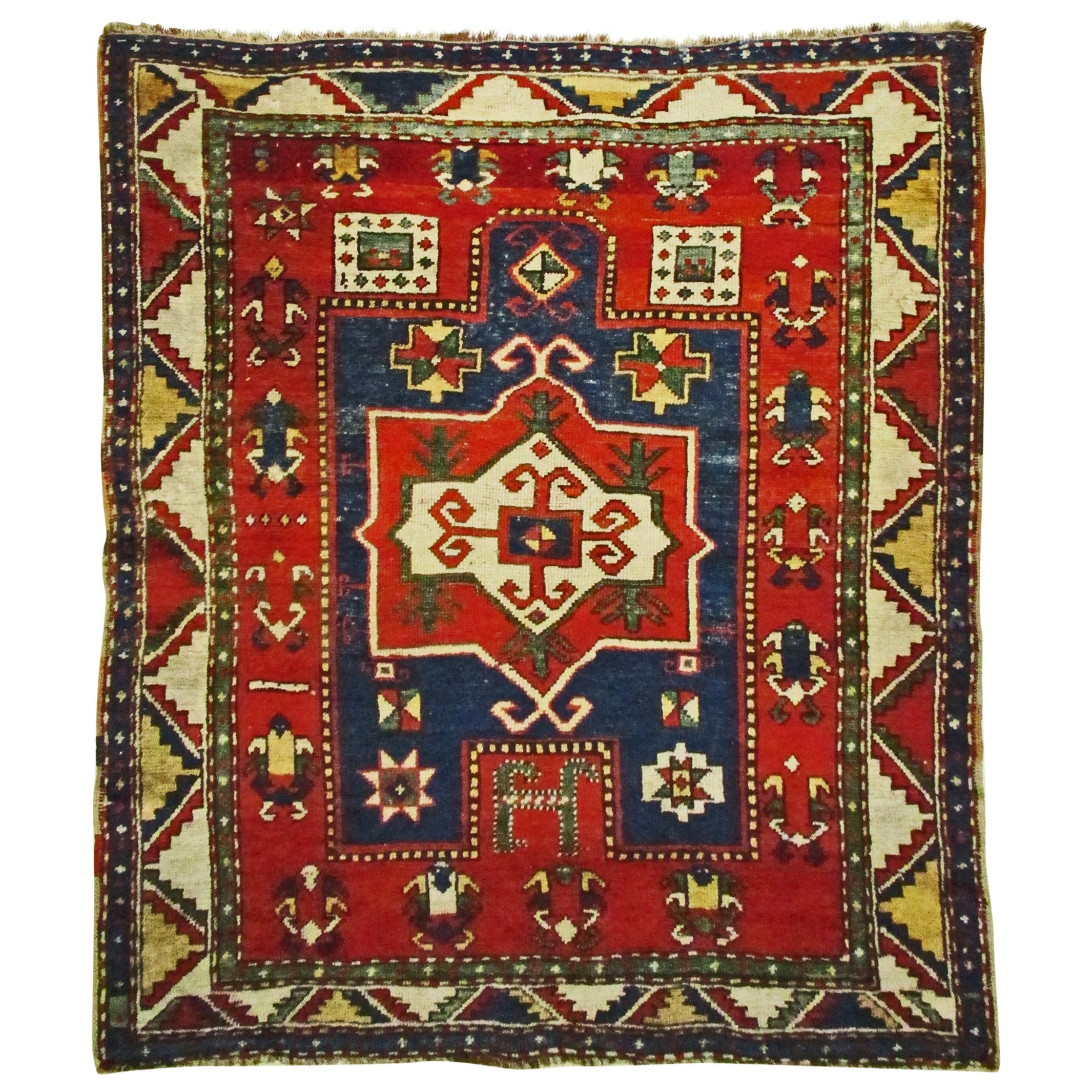Fachralo Kazak Prayer Rug, Last Quarter of 19th Century For Sale
