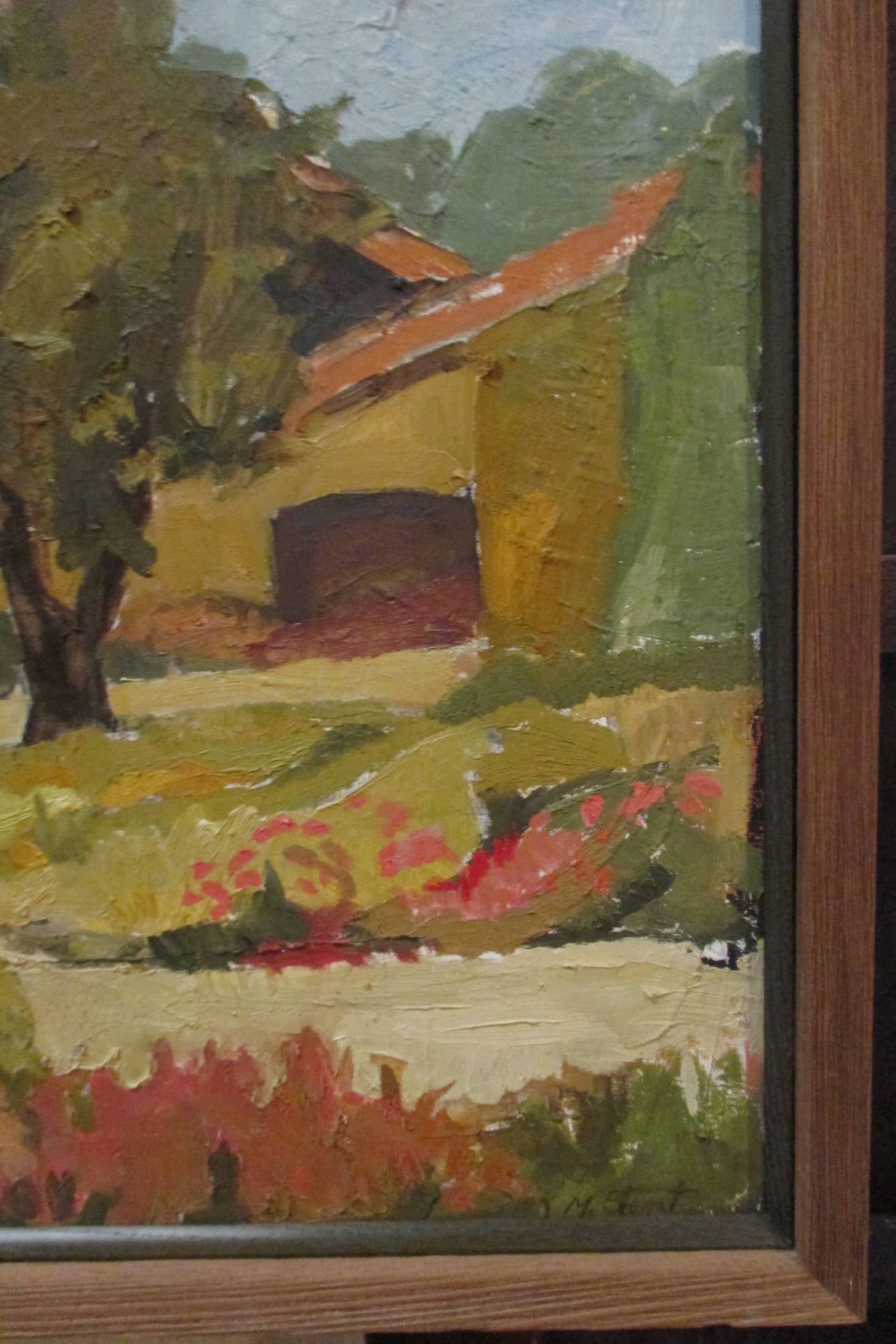 California Mission by Mary Redington Stent, Oil on Canvas For Sale 1