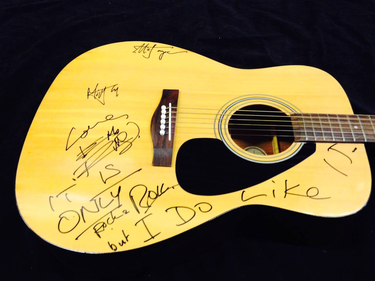 Autographed Rolling Stones Guitar, circa 1994