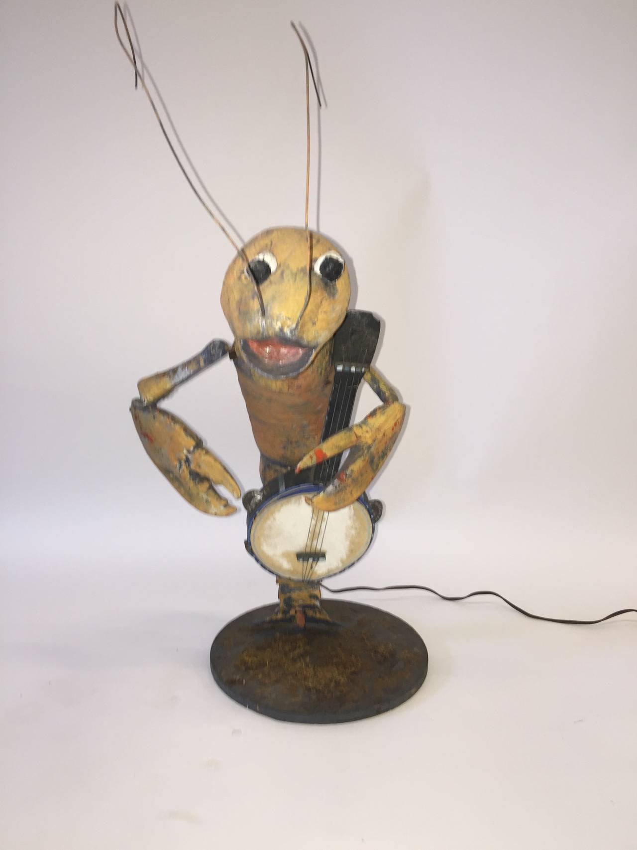 1940s Lobster Playing Banjo Automaton For Sale 1