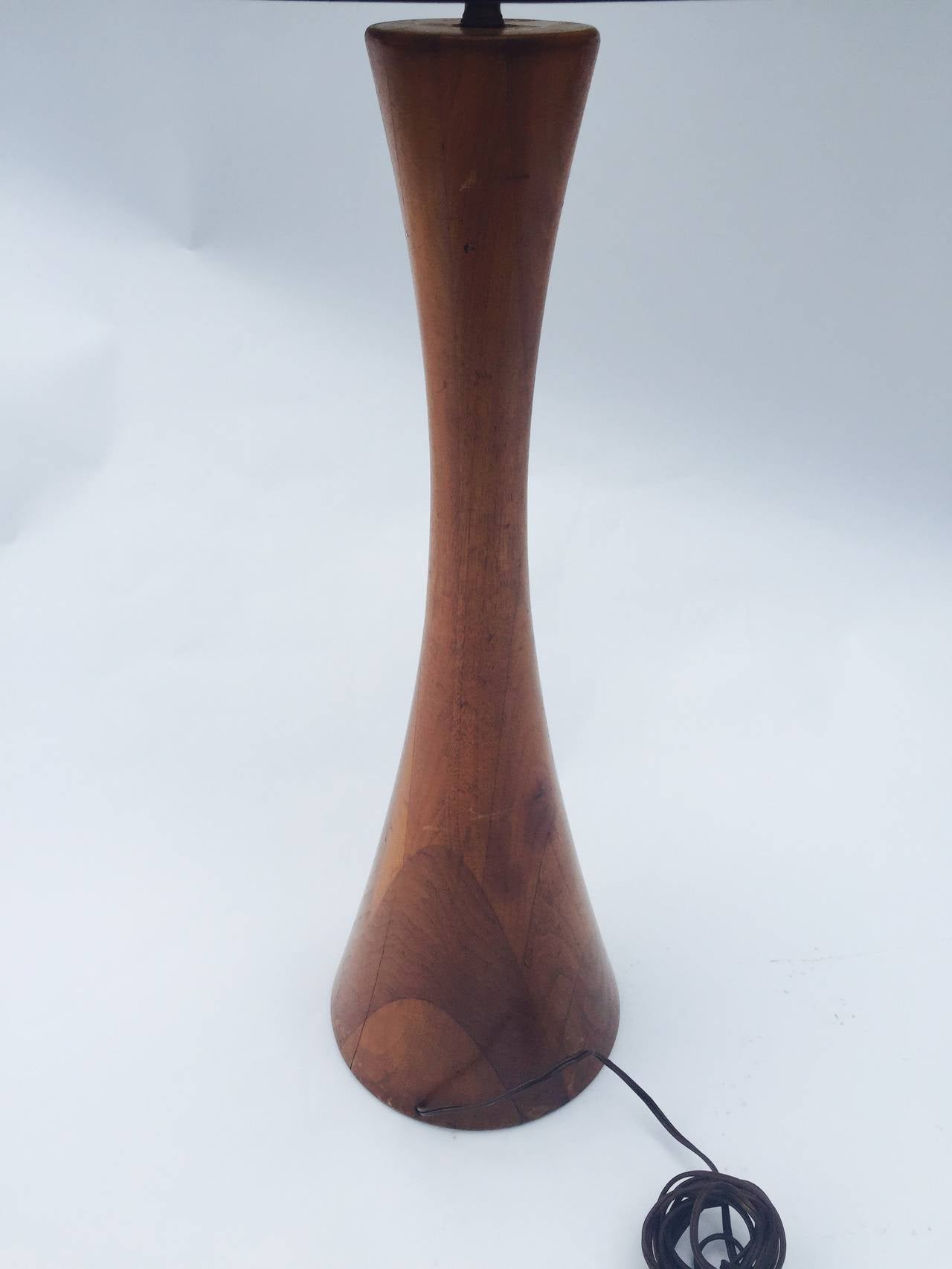 Philip Powell Style Wooden Lamp