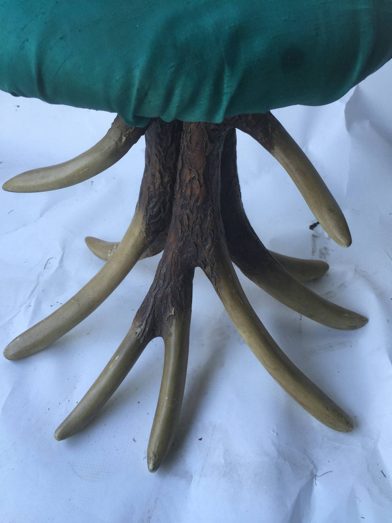 Pair of Modernistic Resin Antler Chairs