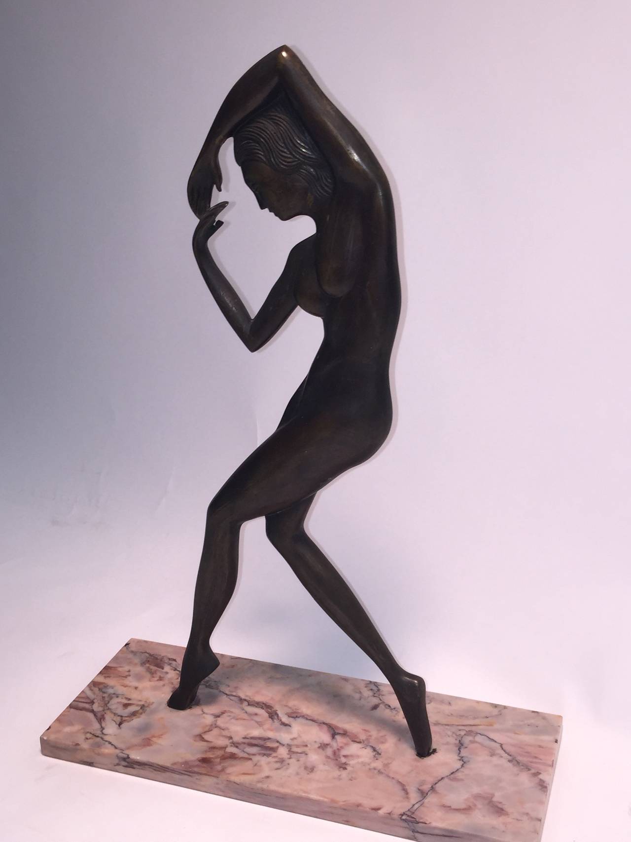 Art Deco Nude Bronze Attributed to Emory Seidel