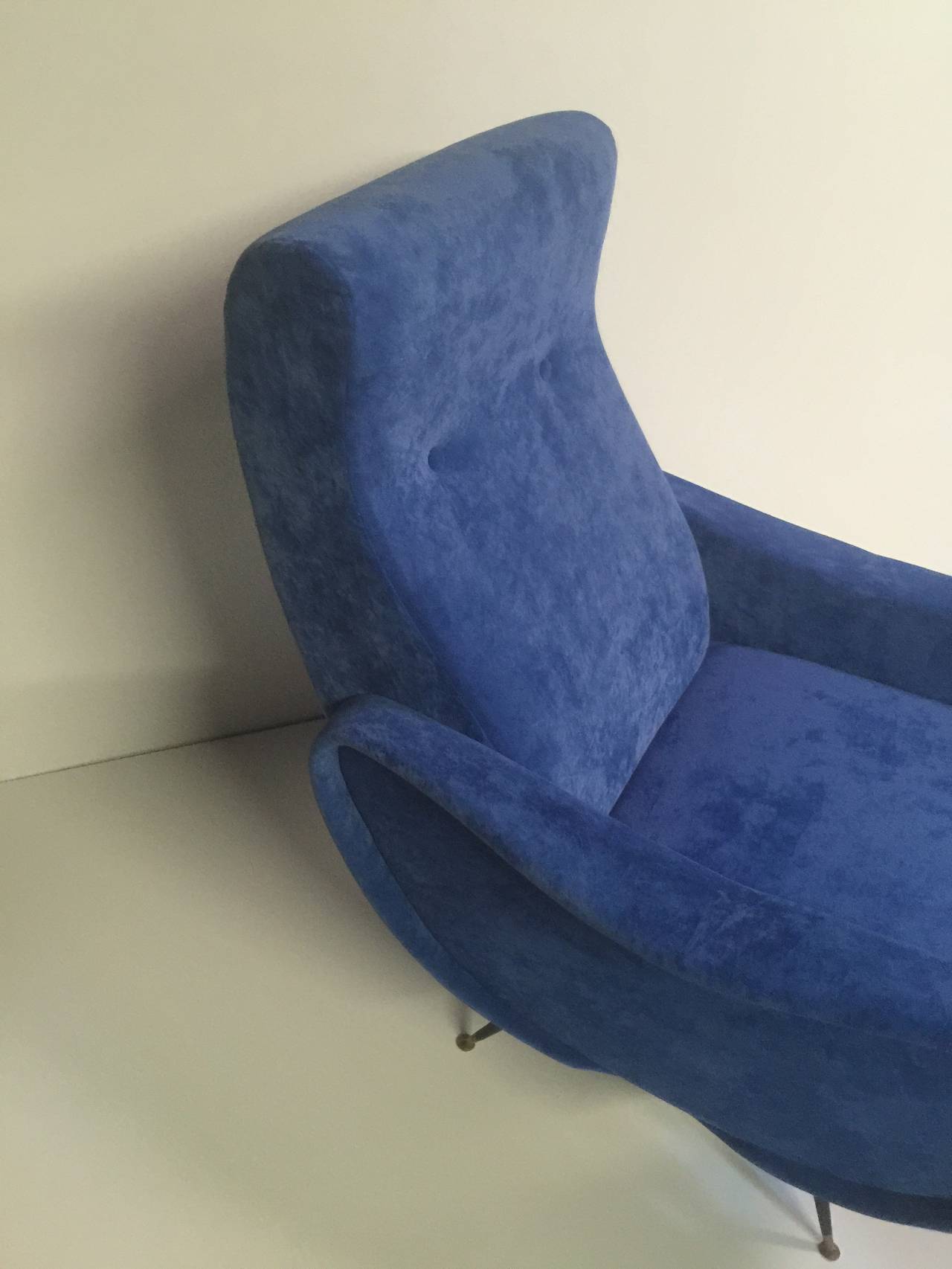 Mid-Century Pair of Marco Zanuso Style Armchairs