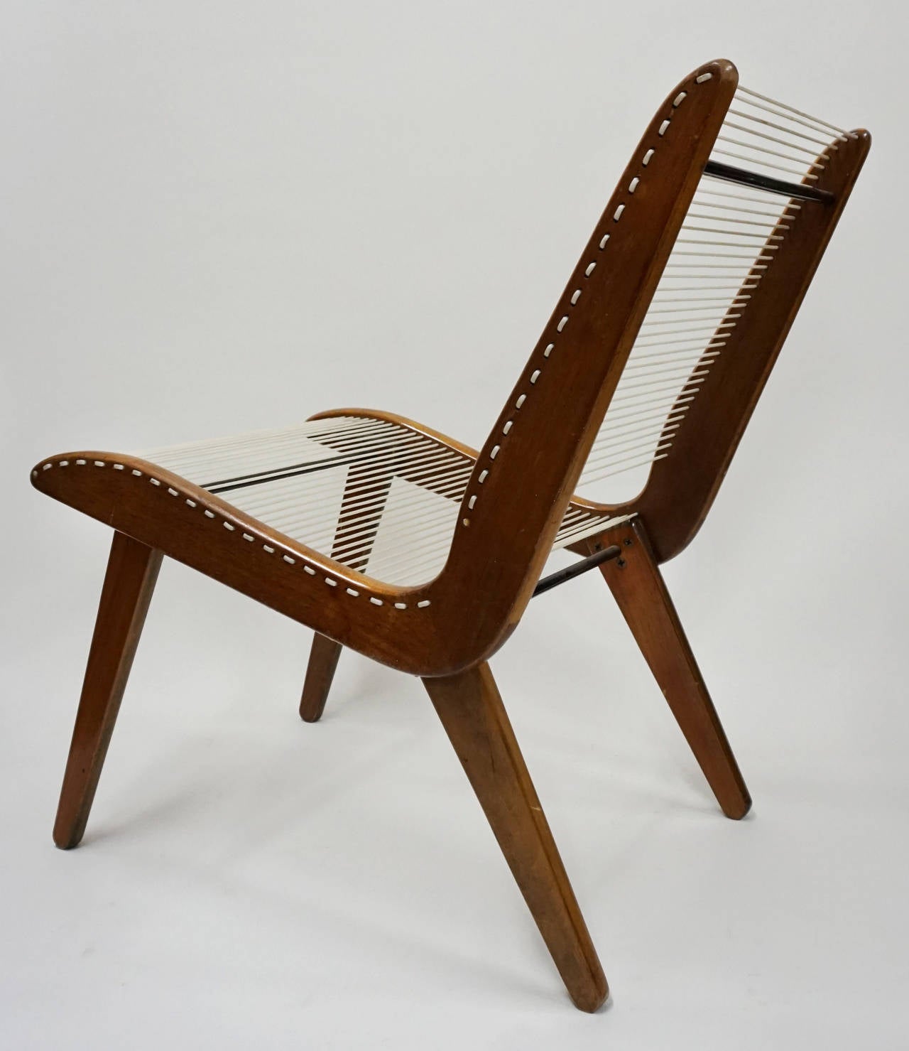 American String Wood and Iron Chair by Carl Koch