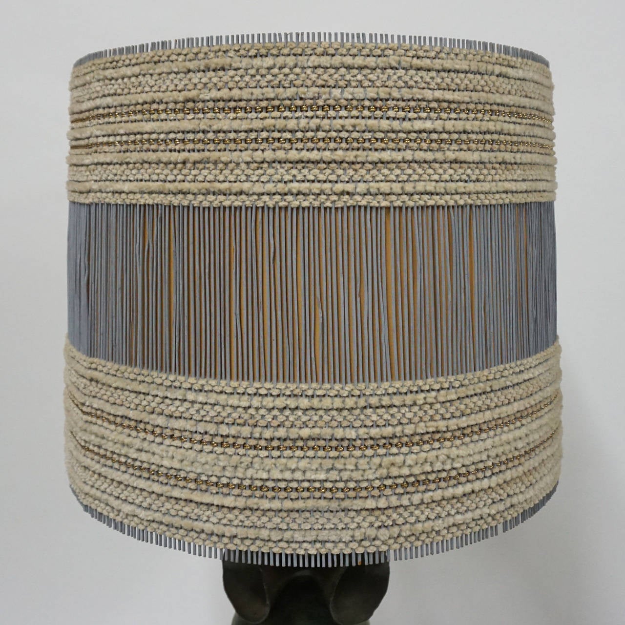 Mexican Folk Art Lamp with Maria Kipp Shade at 1stDibs