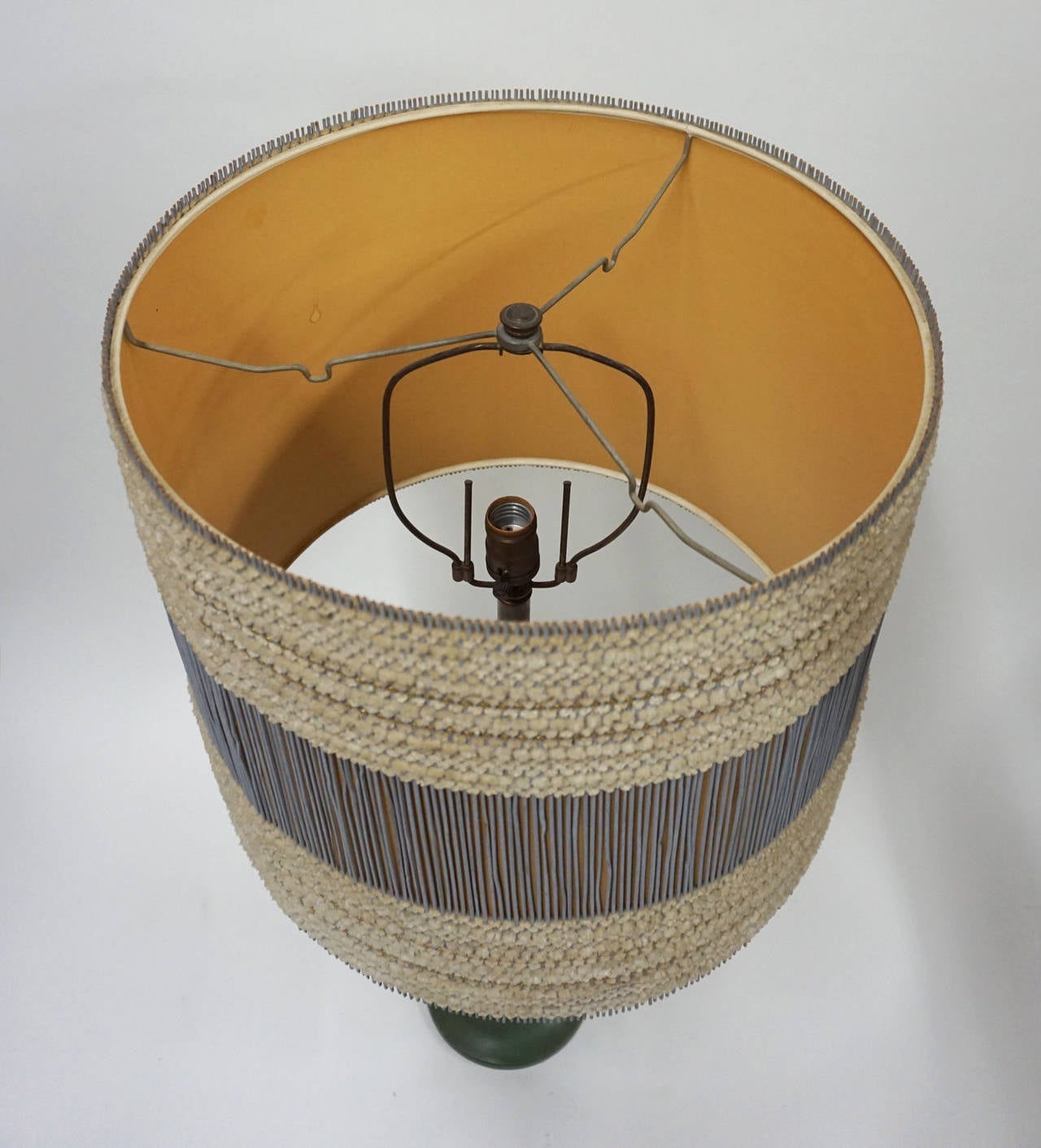 Mexican Folk Art Lamp with Maria Kipp Shade at 1stDibs