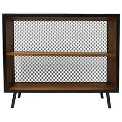 1950s Vista Furniture Co. of California Mahogany and Expanded Metal Bookcase