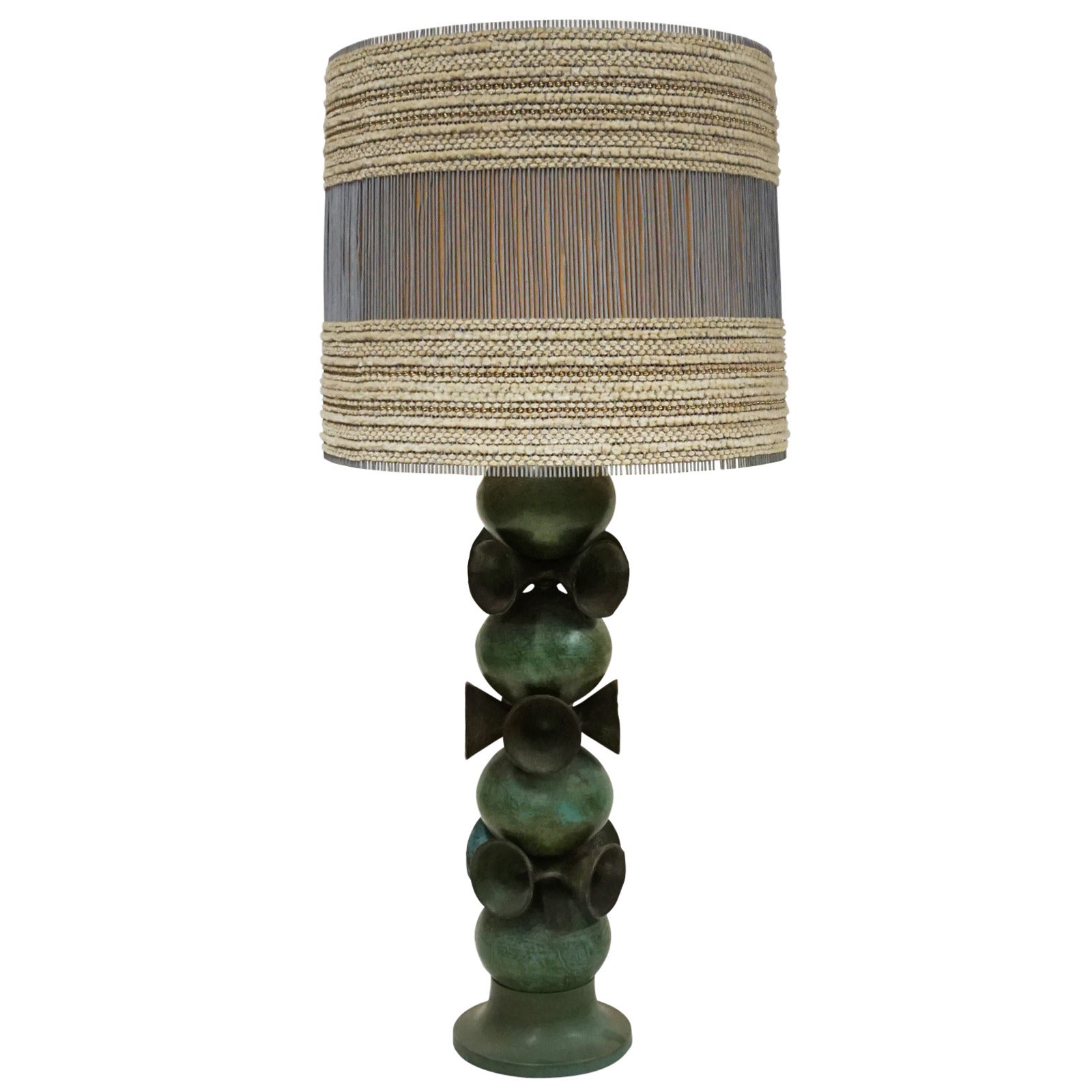 Mexican Folk Art Lamp with Maria Kipp Shade