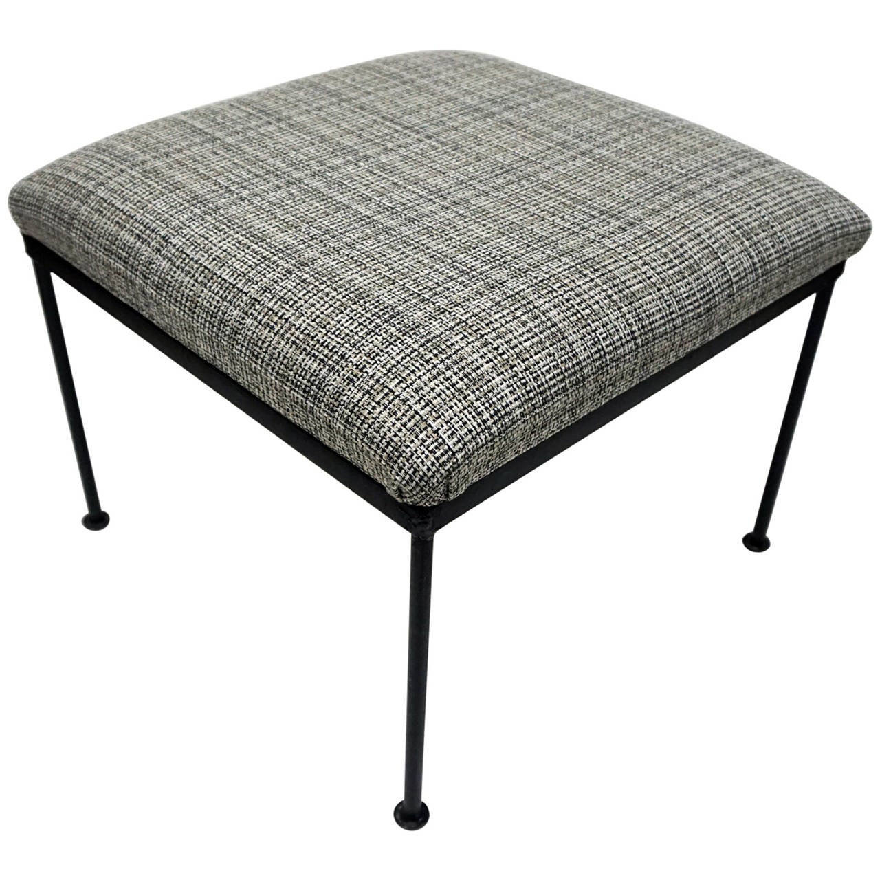 1950s Iron Ottoman at 1stDibs