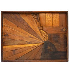 1960s Wood Assemblage by California Artist Robert Trout