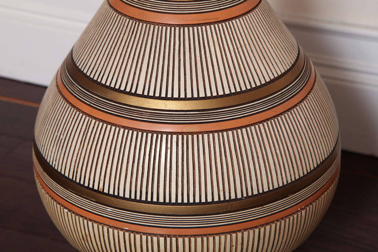 Mid-Century Modern Mid Century Ceramic Lamp by Quartite Creative Corp.