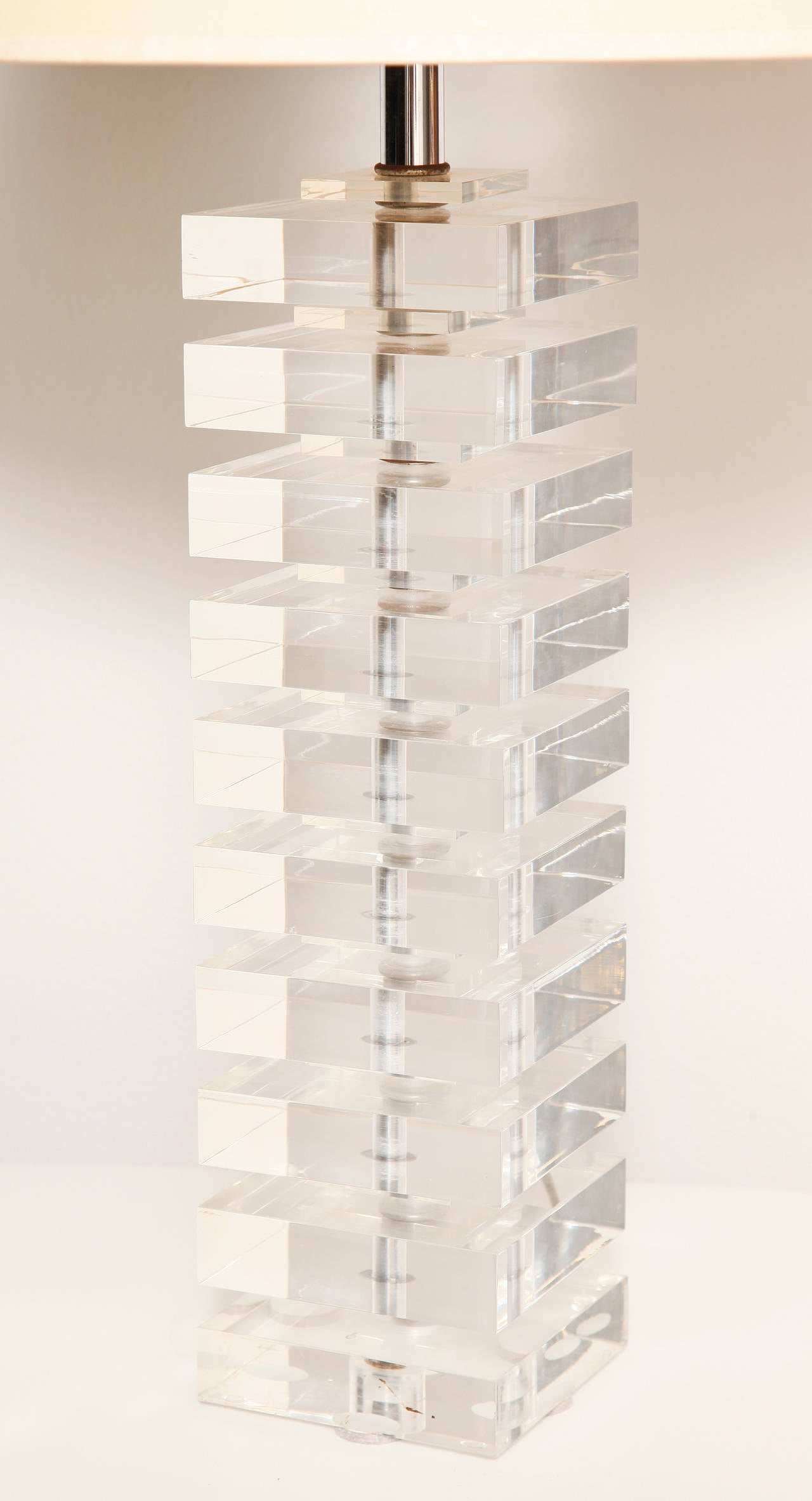 stacked table lamp
