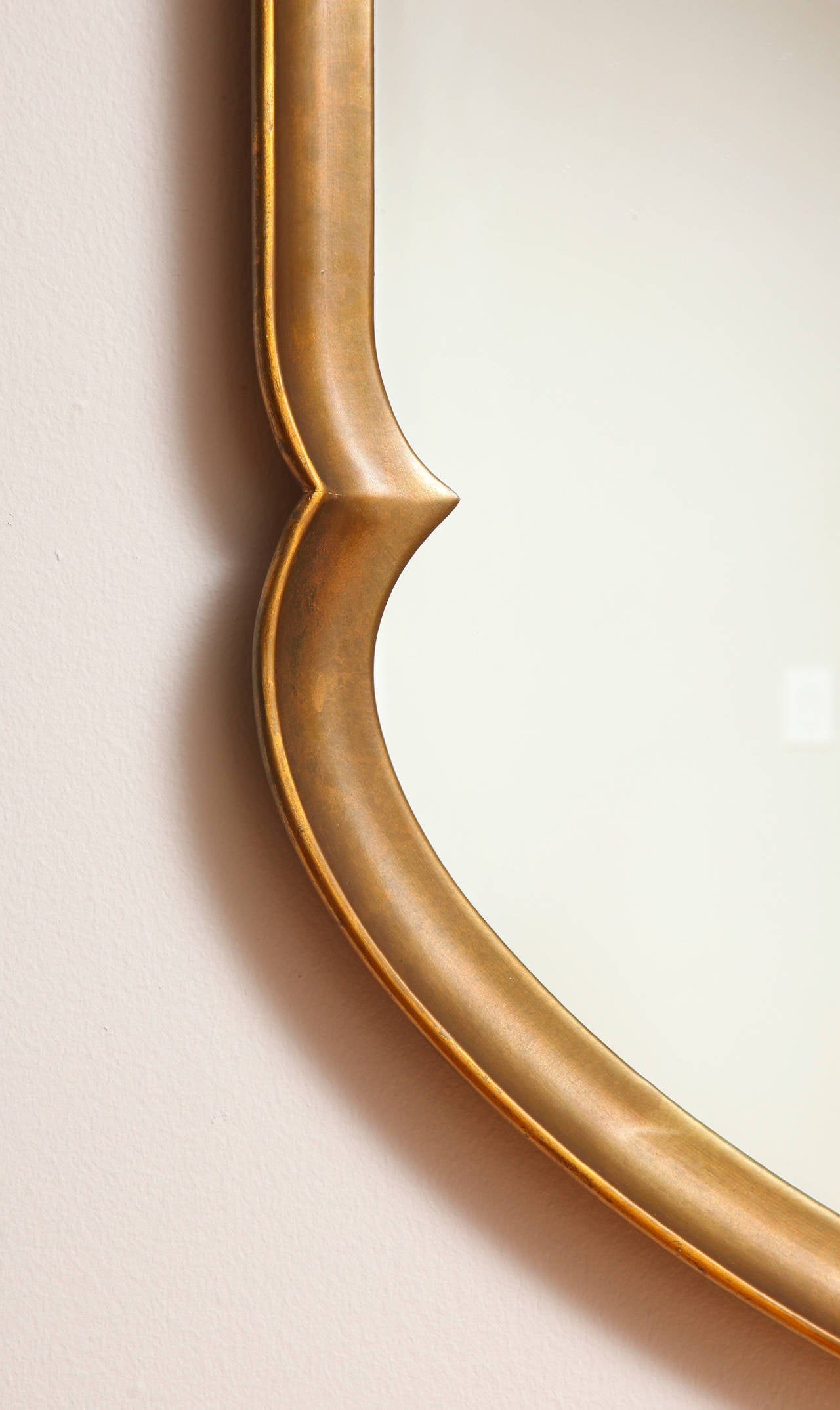 American Mid-Century Modern Gilt Mirror in Arabesque Form by La Barge