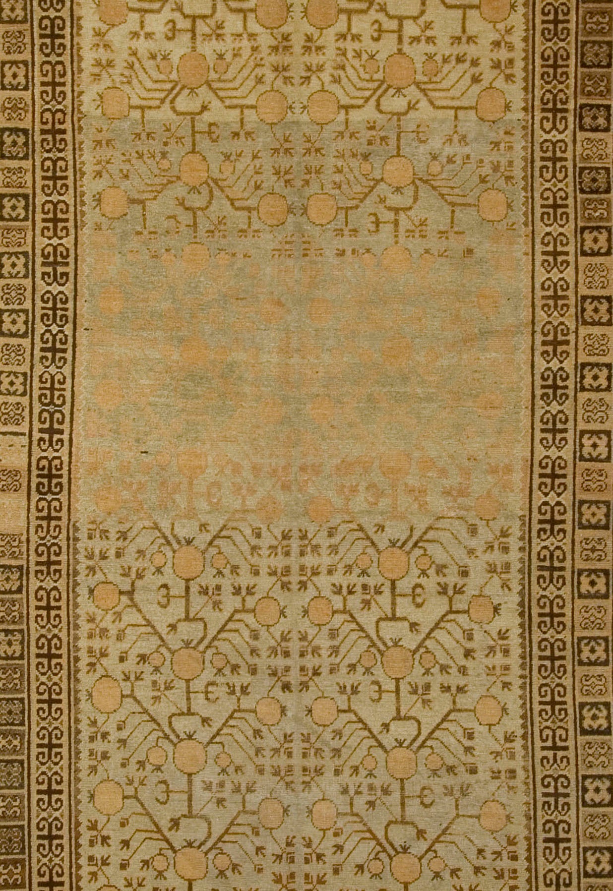 Antique Khotan Gallery Size Rug For Sale at 1stdibs