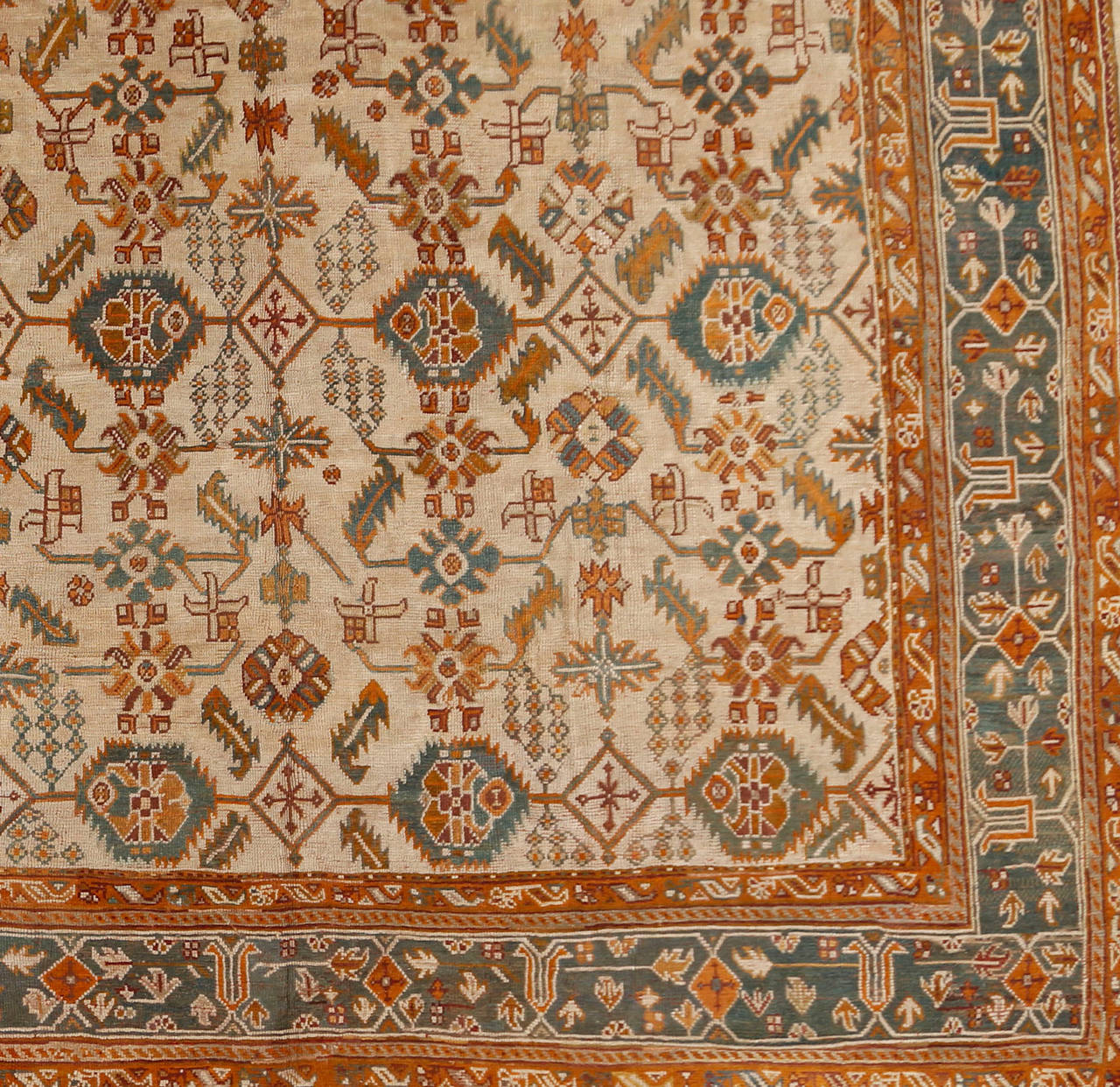 Antique Oushak Rug For Sale at 1stdibs
