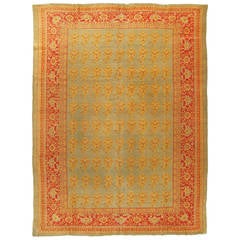 Vintage Turkish Oushak Rug 3