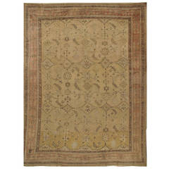 Antique Turkish Oushak Rug 11