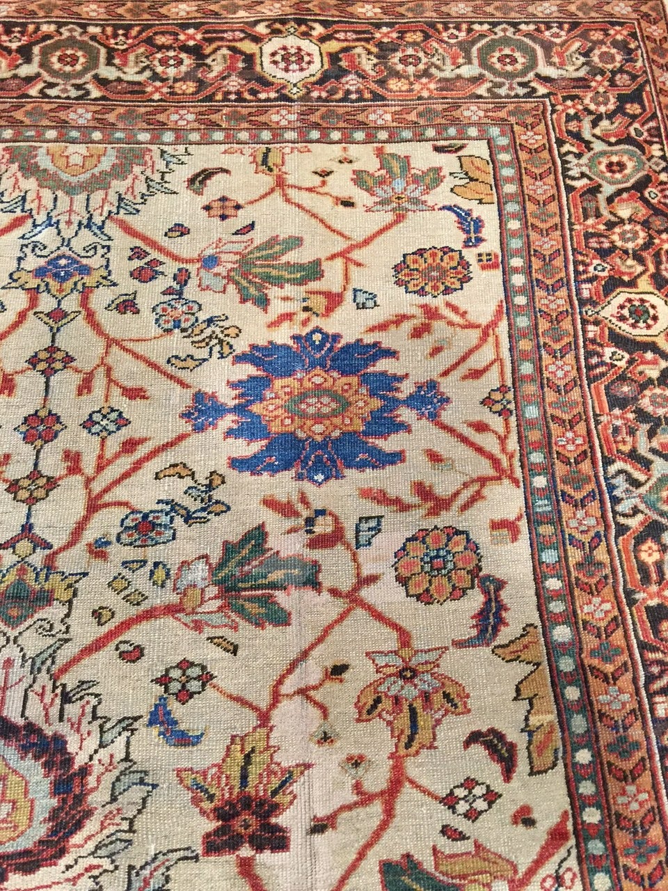 Antique Persian Ziegler Rug For Sale at 1stdibs