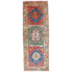 Antique Konya Turkish Oriental Rug
