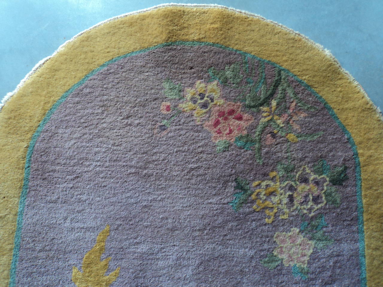 Vintage Art Deco Chinese Oriental Rug