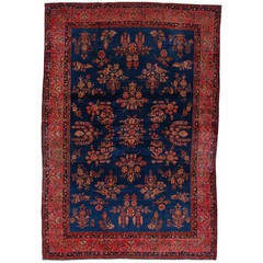 Antique Persian Kashan Oriental Rug