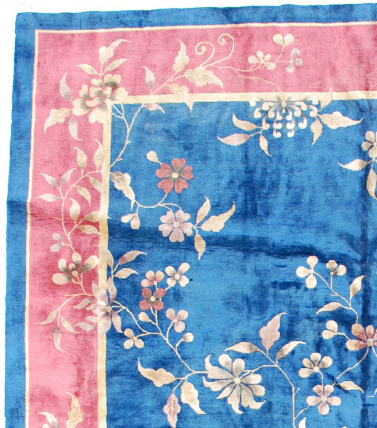 Vintage Art Deco Chinese Oriental Rug