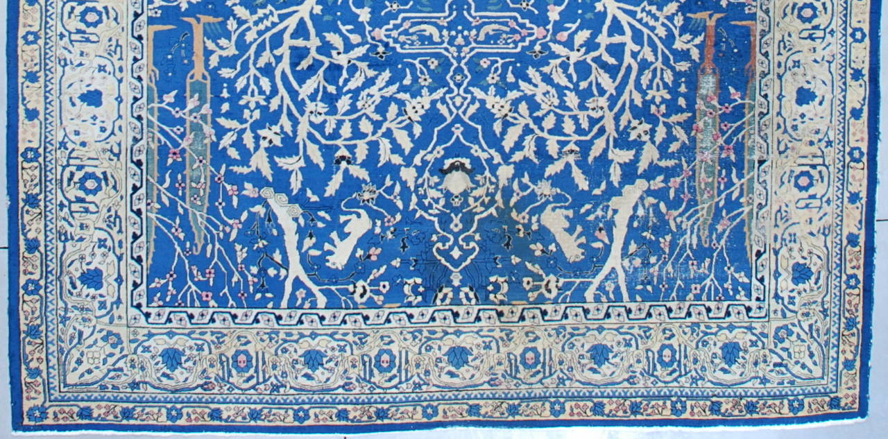 Antique Amritsar Oriental Rug from India