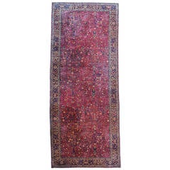 Antique Sarouk Persian Oriental Rug