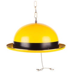 Hat Pendant by Hans-Agne Jakobsson Markaryd, Yellow Metal, Sweden, 1960s 1