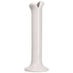 White Mouth Vase by Mancioli for Raymor, Handmade in Italy, 1970s