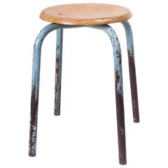French Industrial Stool attributed to Jean Prouve