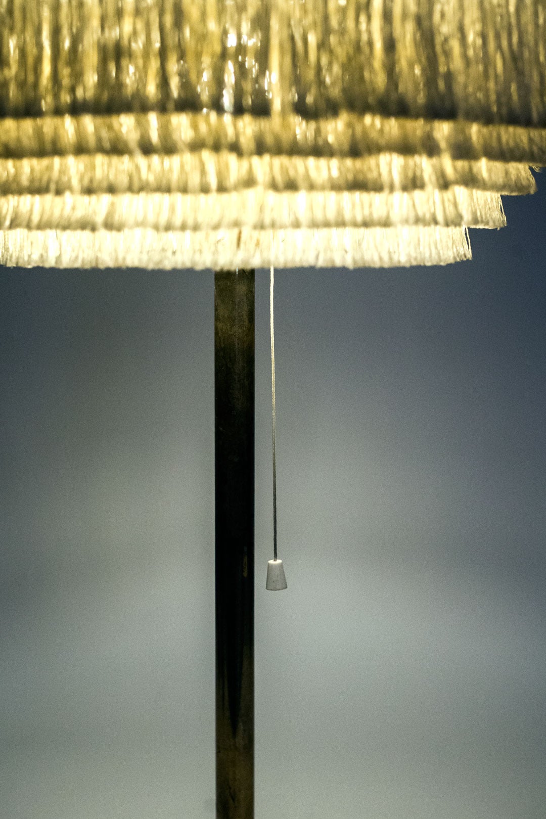 Swedish Silk Fringe Lamp by Hans-Agne Jakobsson