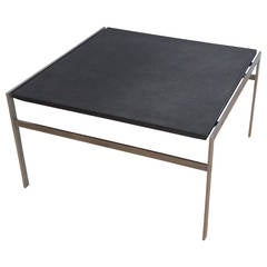 Slate and Steel Coffee Table by Preben Fabricius and Jorgensen Kastholm