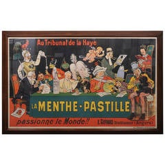 Antique 19th Century French Advertising Lithograph Poster