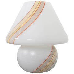 Murano Glass Vistosi Mushroom Lamp