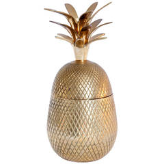 Vintage Large Ananas Ice Bucket and Candleholder, 1950s