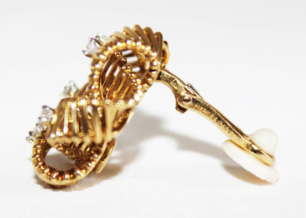 Fabulous Hermès Diamond Earrings, 1957