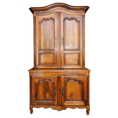 French Louis XV Walnut Cupboard Buffet du Corps, circa 1750 7