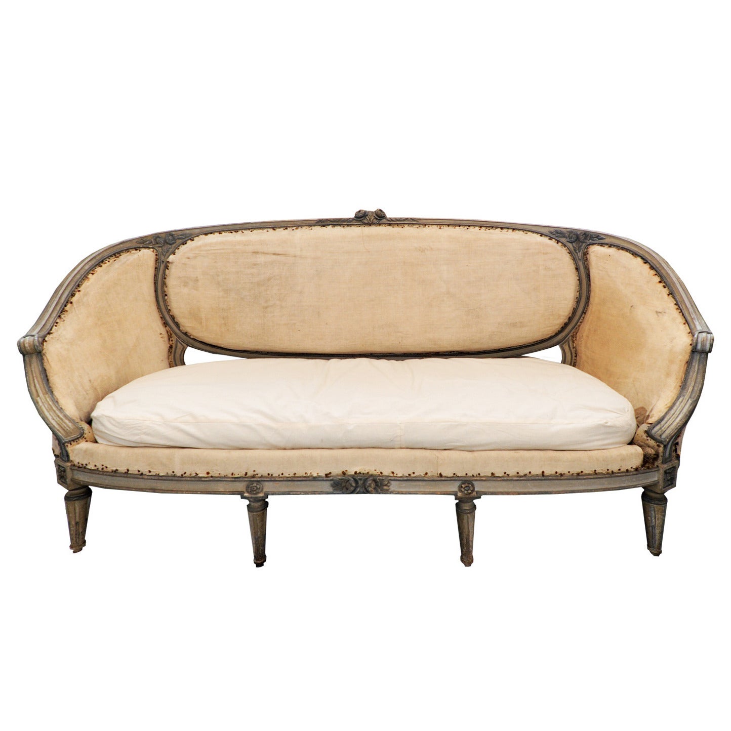 French Louis XVI 18th Century Neoclassical Sofa, circa 1780 For Sale
