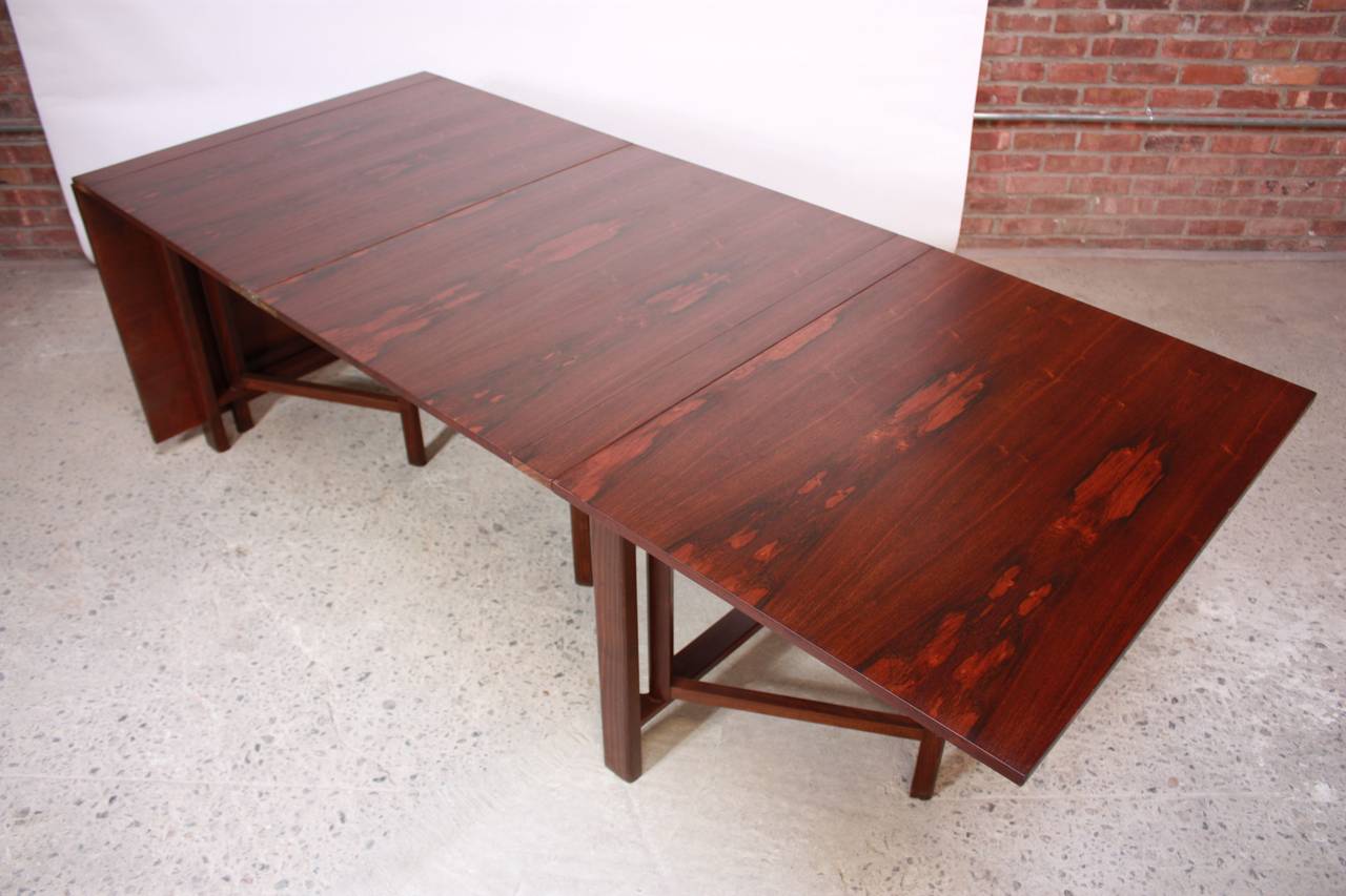 Mid-20th Century Bruno Mathsson Rosewood 'Maria' Expandable Table
