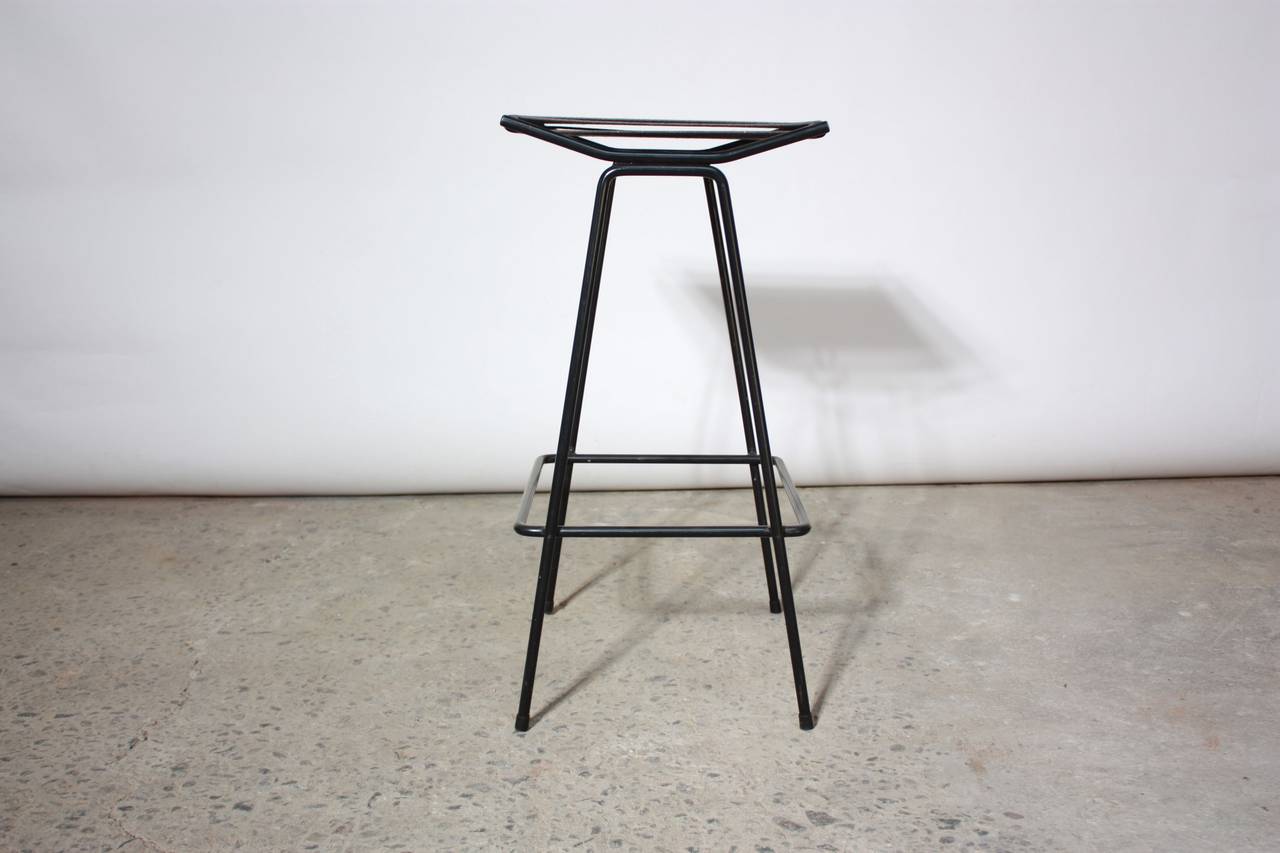 Set of Four Allan Gould Iron and Rope Stools 4