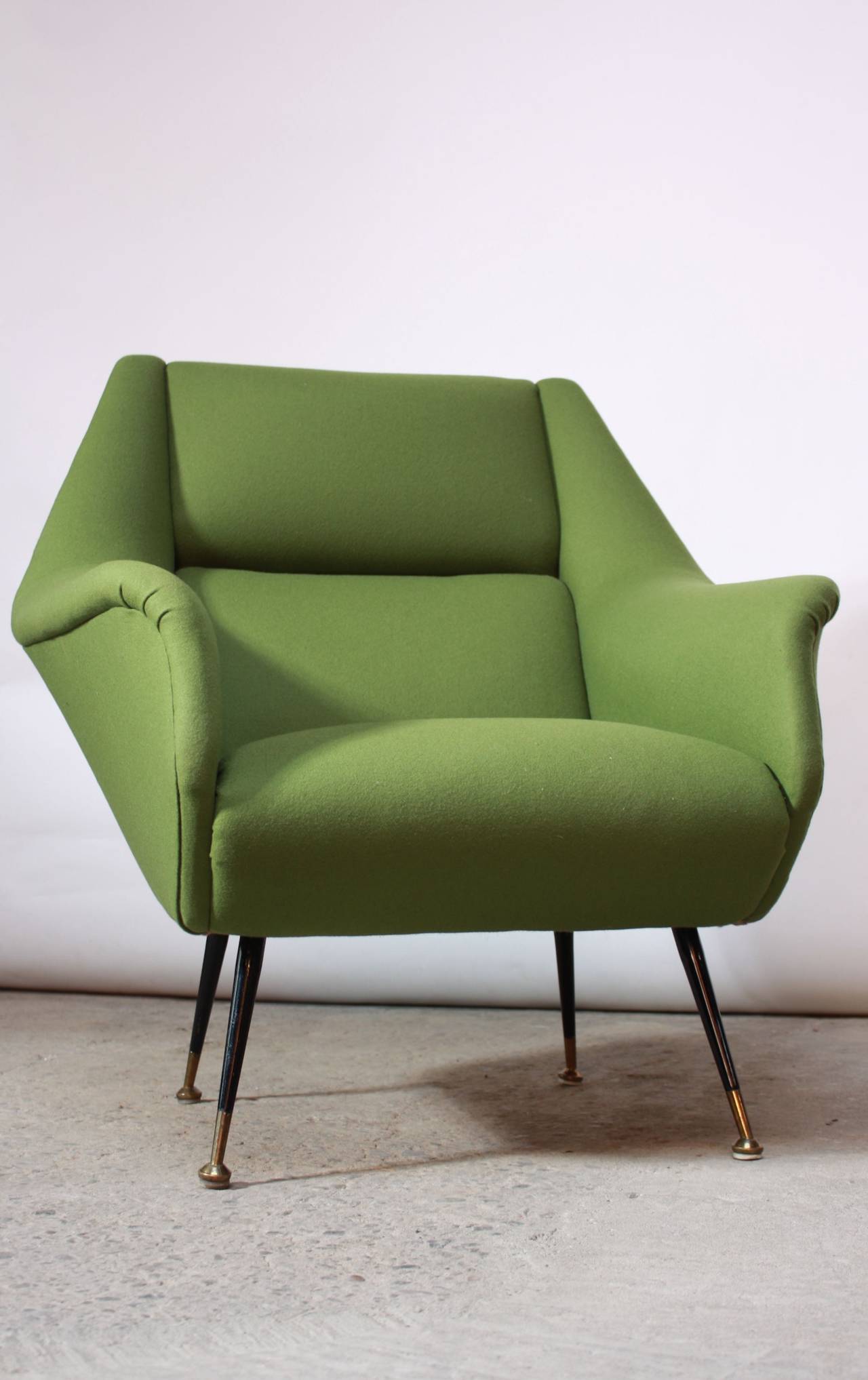 1950s Italian Lounge Chair Attributed to Gio Ponti In Good Condition In Brooklyn, NY