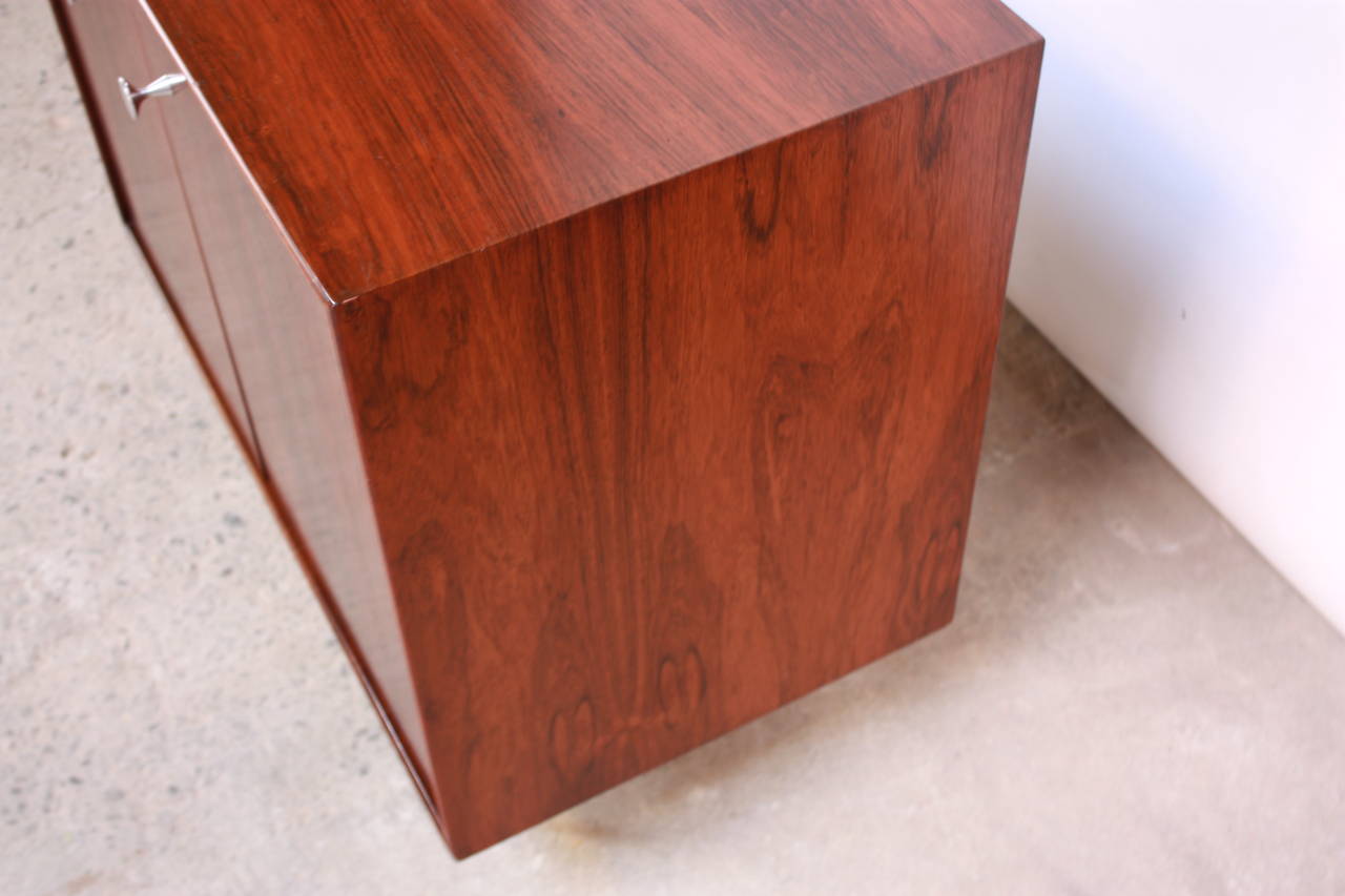 George Nelson for Herman Miller 'Thin Edge' Rosewood Cabinet In Good Condition In Brooklyn, NY