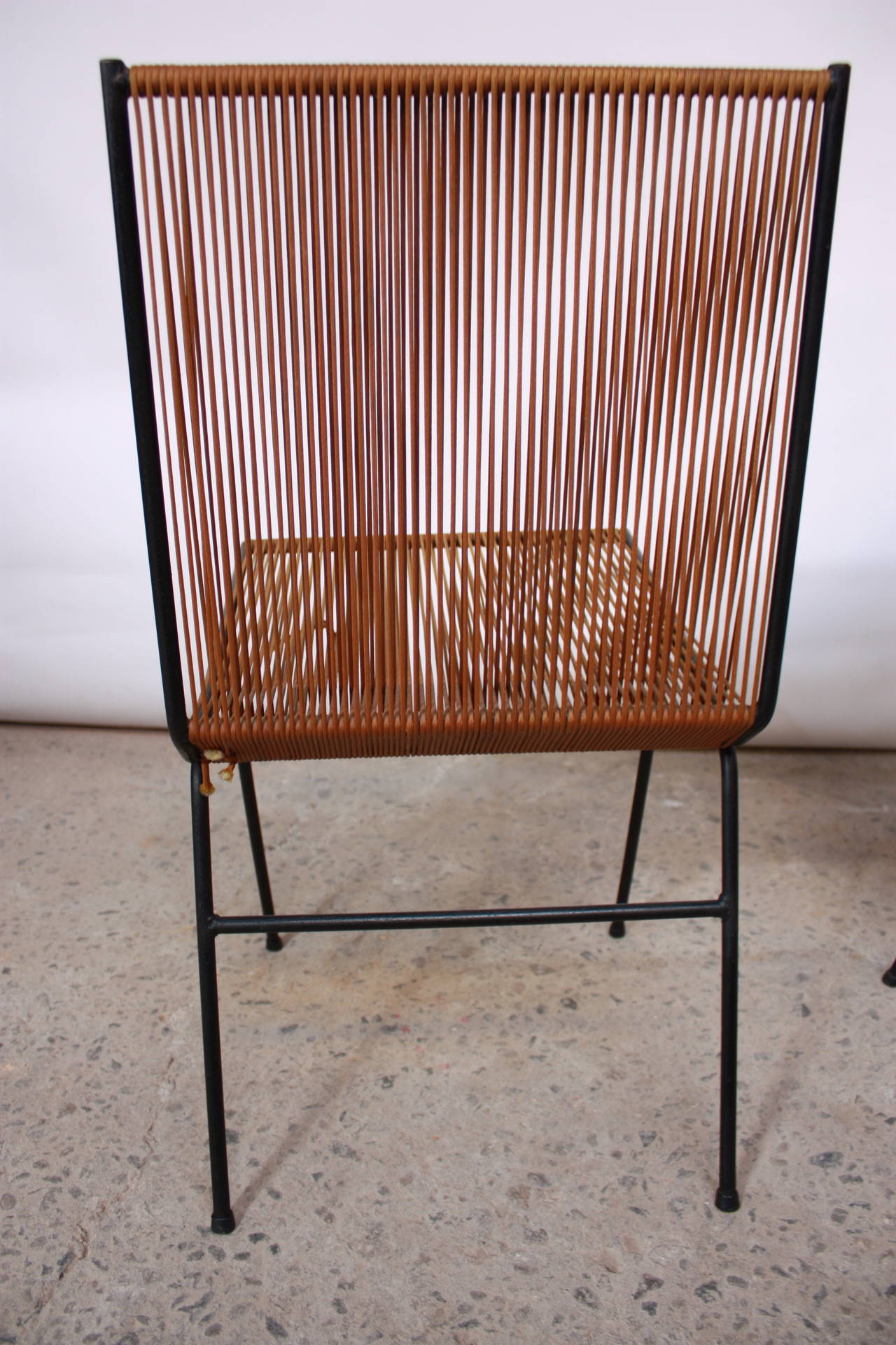Pair of Allan Gould String Chairs 1