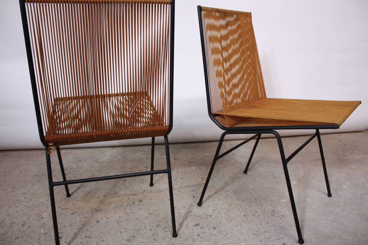 Pair of Allan Gould String Chairs 2