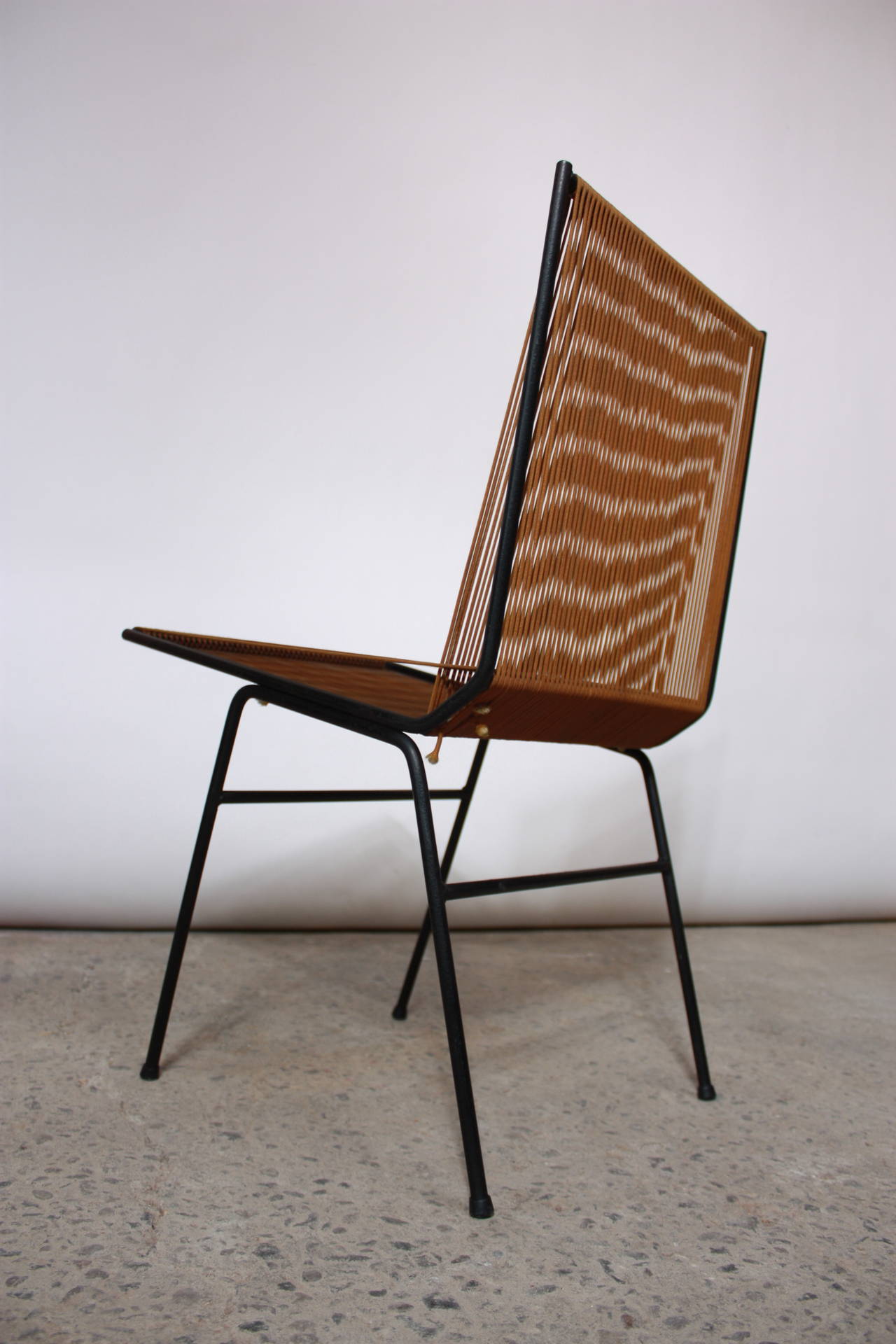 Mid-Century Modern Pair of Allan Gould String Chairs