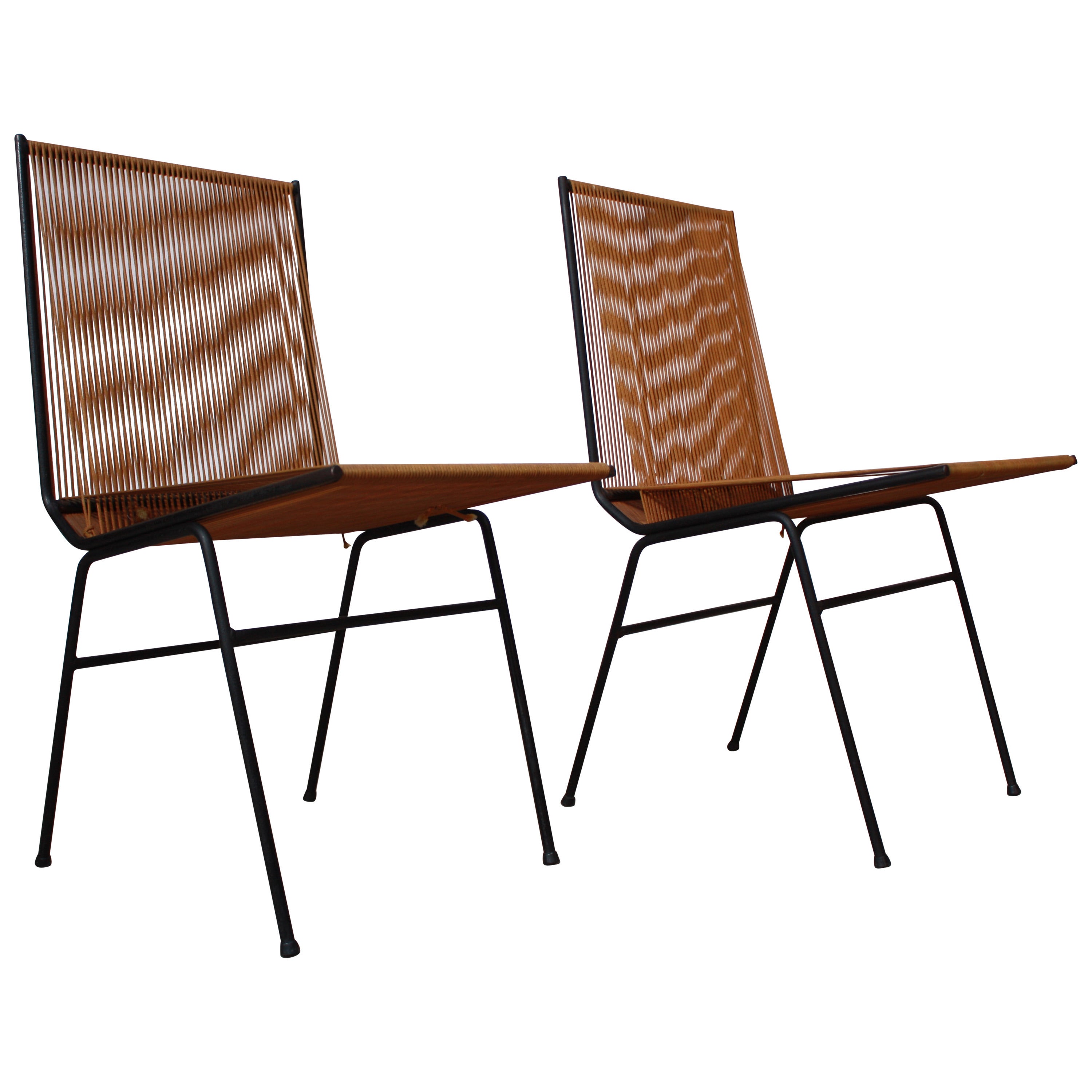 Pair of Allan Gould String Chairs