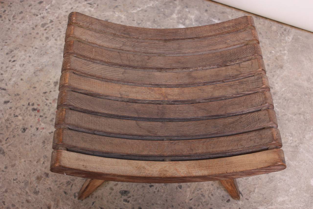 Mid-Century Modern Oak Bench by Edward Durell Stone for Fulbright Furniture For Sale